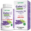 Nattura Calm Aid Lavender Oil Pills - 500mg - 60 Softgels - 100% Natural, Ayuda a reducir el estrés, calmante para la mente corporal, no GMO, Certified Kosher