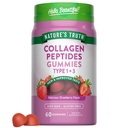 La verdad de la naturaleza Collagen Peptide Gummies for Women ← 60 Conde Tipo 1 y 3 tóxico Strawberry Flavor ← Non-GMO & Gluten Free Supplement