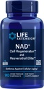 Extensión de vida NAD+ Regenerador de células y Elite de Resveratrol, 90 Caps de Veg