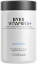 Codeage Eyes Vitaminas - AREDS 2 Based Formula Supplement - 2-Month Supply - Vitaminas A, C, E, Zinc, Lutein, Astaxanthin, Zeaxanthin, Eyebright, Marigold, Bilberry, Saffron, Omega-3-120 Capsules