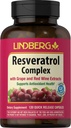 Lindberg Resveratrol Suplemento Silencio 120 Capsules Silencioso Complejo con semillas de uva y extracto de vino tinto Silencio No Gluten Free