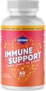 Suplemento para Adultos Silenciosos 30 Días Suministros Inmunity Booster para Hombres y Mujeres con Vitamina C, Zinc, Elderberry y Vitamina D3, Daily Antioxidant Boost, Non GMO, Gluten-Free TEN