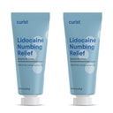 Curist 5% Lidocaine Cream Máximo OTC Strength Topical Pain Relief OTC - 12 oz (Pack of 2) XL Tube 5 percent Lidocaine Numbing Cream to Numb Effectively (2 Pack - 6 oz Tube)