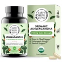 Organic Ashwagandha Capsules 2100mg – Suplemento de alivio de estrés – Fuerza Extra, 100% Herbal, Energy, Mood &amp; Cortisol Manager, Incluye el Pepper Negro para la Absorción Alta – No GMO, 90 Ct