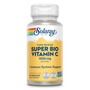 SOLARAY Super Bio Buffered Vitamin C 1000mg, Two-Stage, Timed Release Vitamin C with Bioflavonoids, Immune Support Supplement - High Absorption, Vegan, 60 Day Guarantee, 30 Servings, 60 VegCaps