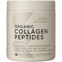 Sports Research® Organic Collagen Peptides - Hydrolyzed Type I & III Collagen Protein Powder Made Sustentably from Grass-Fed Cows - USDA Organic· Non-GMO · Gluten Free - Unflavored, 30 Servings