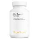Supersmart - Liver Support Fórmula (Fórmula avanzada) - con Silymarin Milk Thistle, L-Methionine, Reducido Glutathione, Picrorhiza Kurroa, Artichoke ← No Gluten Free - 90 Vegetarian Capsules