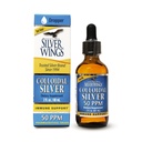 Natural Path Silver Wings Colloidal Silver 50ppm (250mcg) Immune Support Supplement 2 fl. oz. Dropper
