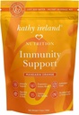 kathy ireland Immune Support Powder, Wellness Booster, Immunity Defense Supplement with Vitamin C, D, Zinc &amp; Elderberry, Instant Drink Mix, Mandarine Orange, 7.4 oz