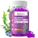 Sea Moss Gummies " Elderberry - Vitamina C + Zinc – Strength Immune " Thyroid Support Booster Gummy Bears for Kids " Adults - 60 Natural Seamoss Gummies