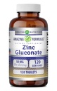 Fórmulas asombrosas Zinc Gluconate Suplemento TENIDO 50 Mg Por Serving TENIDO Tablets ← Non-GMO TENIDO Gluten-Free TEN Made in USA (120 Conde)