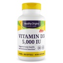 Orígenes saludables Vitamina D3 (Lanolina) 5.000 UI Softgel - Sanidad ósea y apoyo inmunológico Suplemento - Suplementos fácilmente absorbibles de vitamina D - Vitamina libre de gluten D3 Suplemento - 360 Softgels