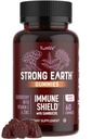 Strong Earth Elderberry Gummies – Sambucus Elderberry Immune Support with Vitamin C & Zinc – Black Elderberry Gummies, Berry Flavor, Non-GMO, Gluten Free, Kosher – 60 Conde