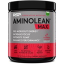 AminoLean MAX Natural Pre Workout - Energía intensa, Bombas Masivas, Laser Focus with Natural Caffeine, Nitric Oxide, Beta Alanine, BCAAs, Nootropics, 25 Serv