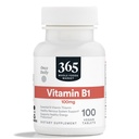 365 by Whole Foods Market, Vitamina B1 100mg, Vegan, 100 Tablets