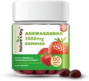 Key Upgraded 2.0 Ashwagandha Gummies, 3000mg Extra Potency Ashwagandha Suplemento Silencio con Vitamin D2, Lemon Balm, & Black Pepper , para Stress Relief and Good Sleep (60 Conde, Pack of 1)