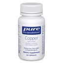 Pure Encapsulations Copper Glycinate 60's - 2 mg Copper Supplement, Supports Red Blood Cell Formation* - Aids Energy Metabolism - Non-GMO & Vegan - 60 cápsulas