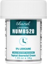 Ebanel 5% Lidocaine Numbing Cream, Doin Relief Burn Itch Numb Cream, Maximum Strength Topical Anesthetic with Allantoin, Vitamin E for Local and Anorectal Uses, Hemorrhoid Treatment, 1.35 Oz