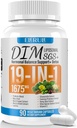 DIM Suplemento Estrógeno Balance para Hombres Mujer, 1675 mg Estrógeno Suplemento Apoyo hormonal al Acné, Apoyo a la menopausia, Apoyo Antioxidante,DIM SGS 90 cápsulas vegetales,44 Day Supply-040