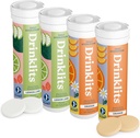 Bebidas Limón-Lime & Orange Electrolyte Tablets (4) Tube Bundle  Citrus Hydration Combo Pack ← Delicious Natural Flavors – 0g Sugar – Daily Use ← 40 Servings - 10 Tablets Por Tube