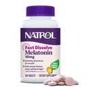 Natrol Fast Dissolve Melatonin 10 mg, Melatonina Suplementos para el sueño reparador, Apoyo al sueño para adultos, 100 tabletas con sabor a citrus, hasta un suministro de 100 días