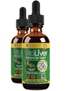 VitaLiver - Suplemento de salud del hígado - Soporte para limpieza del hígado &amp; detox - Entrega líquida para absorción - Cardo de leche, Artichoke, Chanca Piedra, Dandelion &amp; Más!