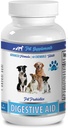perro trata para mal aliento - DOG DIGESTIVE AID PROBIOTICS - NATURAL APPROACH - SOLUTION TO BAD BREATH AND GAS - COUNTER DIARRHEA - paquete de probióticos para perros - 1 Botella (60 Treats)
