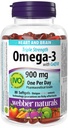 Webber Naturals Triple Fuerza Omega-3 con CoQ10 Enteric recubierto 900 mg Omega-3 (EPA • DHA)/ 100 mg CoQ10, 80caps