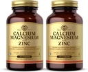 Solgar Calcium Magnesium Plus Zinc, 100 Tablets (Pack of 2) - Promueve Huesos y dientes saludables - Apoya la función Nerve &amp; Muscle - No GMO, Vegan, Gluten Free, Dairy Free, Kosher - 66 Total Servings