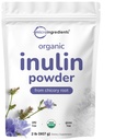 Micro Ingredientes Pólvora de fibra orgánica de inulina, 2lb  sometida Prebiótico natural para apoyar Digestivo " Gut Health TEN Soluble, Fácilmente Digestible ANTE