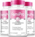 NutraRize (3 Pack) FemiPro Capsules, Fórmula Premium para soporte de salud urinaria, suplemento natural para el control y salud general, Femi Pro Reseñas (180 cápsulas)