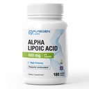 Laboratorios de puré de alfa Ácido Lipoico 600mg [High Potency] 180 Servings - Antioxidante Support tención No aditivos perjudiciales ← Non-GMO, NO Gluten y Dairy, 600 mg por cápsula Veggie - Made in USA