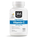 365 por Whole Foods Market, High Potency Vitamin C con Rose Hips, Vegan, 100 Tablets