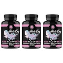Suplementos Angry Hair Envy 10,000 mcg Biotin + Keratin, Crecimiento + Hidrate Hair, Fortalecer las uñas delgadas, Clear &amp; Nourish Skin – Help Damaged Thinning Hair, (3-Bottles)