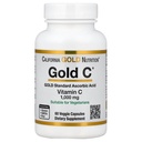 California Gold Nutrition CTM, USP Grade Vitamina C, 1000 mg, 60 cápsulas vegetales