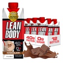Lean Body Ready-to-Drink Chocolate Protein Shake, 40g Protein, Whey Blend, 0 Sugar, Gluten Free, 22 Vitaminas & Minerales, LABRADA, 17 Fl Oz (Pack of 12)