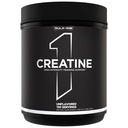 Regla 1 Polvo de crema – Monohidrato de crema micronizada pura para el ejercicio de alta intensidad y apoyo de masa corporal magra, saboreado y desarmado (130 Servimientos, Desarmados)