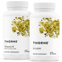 THORNE - Bone Health Bundle - Vitamina K & Vitamina D-5000 Combo for Strong Bones - 30 a 60 Servings