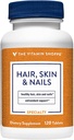 El cabello de la vitamina Shoppe, la piel y las uñas, con 400MCG de la biotina, soporte para el cabello vivo saludable, piel sana y uñas fuertes (120 tabletas)