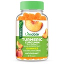 Curcumina Turmérica Lifeable con extracto de cobre negro de jengibre – 2000 mg – Gran sabor a sabor natural Gummy – Suplemento libre de transgénicos vegetarianos – 90 Gummies