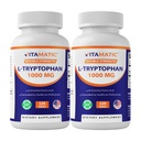 Vitamatic L-Tryptophan 1000mg 120 Tablets (120 Tablets (Pack of 1)) (2 Botellas)