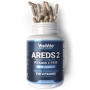 AREDS 2 Vitaminas Oculares - VisiVite Vitaminas para la Salud Ocular Sin Vitamina E - Vitaminas Oculares para Seniors - Lutein y Zeaxanthin Suplementos - 60 cápsulas