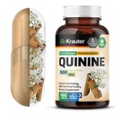 BIO KRAUTER Quinine for Leg Cramps Capsules 500 mg - 100 Conde - Cinchona Bark Powder - Quinine Capsules - Vegan, No Fillers