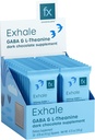 Fx Chocolate Exhale - Relajando suplemento de chocolate para soportar la calma + estrés Respuesta - Azúcar Cacao gratis con 100 mg GABA + 100 mg L-Theanine - Keto Dark Chocolate - Vegan + No GMO (30 piezas)