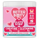 Mejor Booty Glute Scoop, Creatine for Women Creatine + L'Glutamine Amino Amino Acido, Perfect Drink Mix Suplemento, Desflavorado (300 Grams, 30 Servimientos)