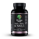 My Vida Origins Hair Skin and Nails ¦ Thicker Hair, Stronger Nails, Vibrant Skin ← Soporta la belleza natural Zinc, Biotin, Vitamina E ← Vegan 120 Capsules 1 Mes de Suministro