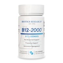 Biotics Research B12-2000TM Vitamina B12 2000 mcg, B6, Folate–B12 Sublingual Lozenges, Methylation Support Supplement, High Potency, Highly Absorbable, Natural, Berry Flavor, Dissolves Easily–60 Count