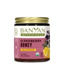 Banyan Botanicals Organic Elderberry Honey – Con Sambucus, Amla &amp; Marshmallow – Elderberry Immune Support for Kids &amp; Adults* – 8.25 Oz – Raw, Unfiltered, Pollinator-Friendly, Sosteniblemente Fuented, Fair Wild