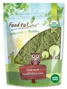 Alimentos para Vivir Orgánica Alfalfa Powder, 1,5 libras - Non-GMO, Raw Dried Whole Young Leaves, Vegan, Grande para Hornear, Jugos, Smoothies, Shakes, Té y Bebidas. Buena fuente de fibra dietética y proteína