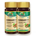 Zandu Ashwagandha Capsules (120 capuchas de veg), Formulado con Puros Extractos de Ashwagandha, Booster Inmunity, For Natural Body Strength, Stress Buster (Pack of 60 x 2)